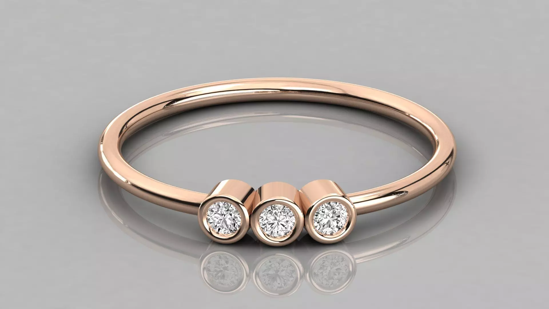 Women solitaire ring 3dm stl render detail 3D print model_0