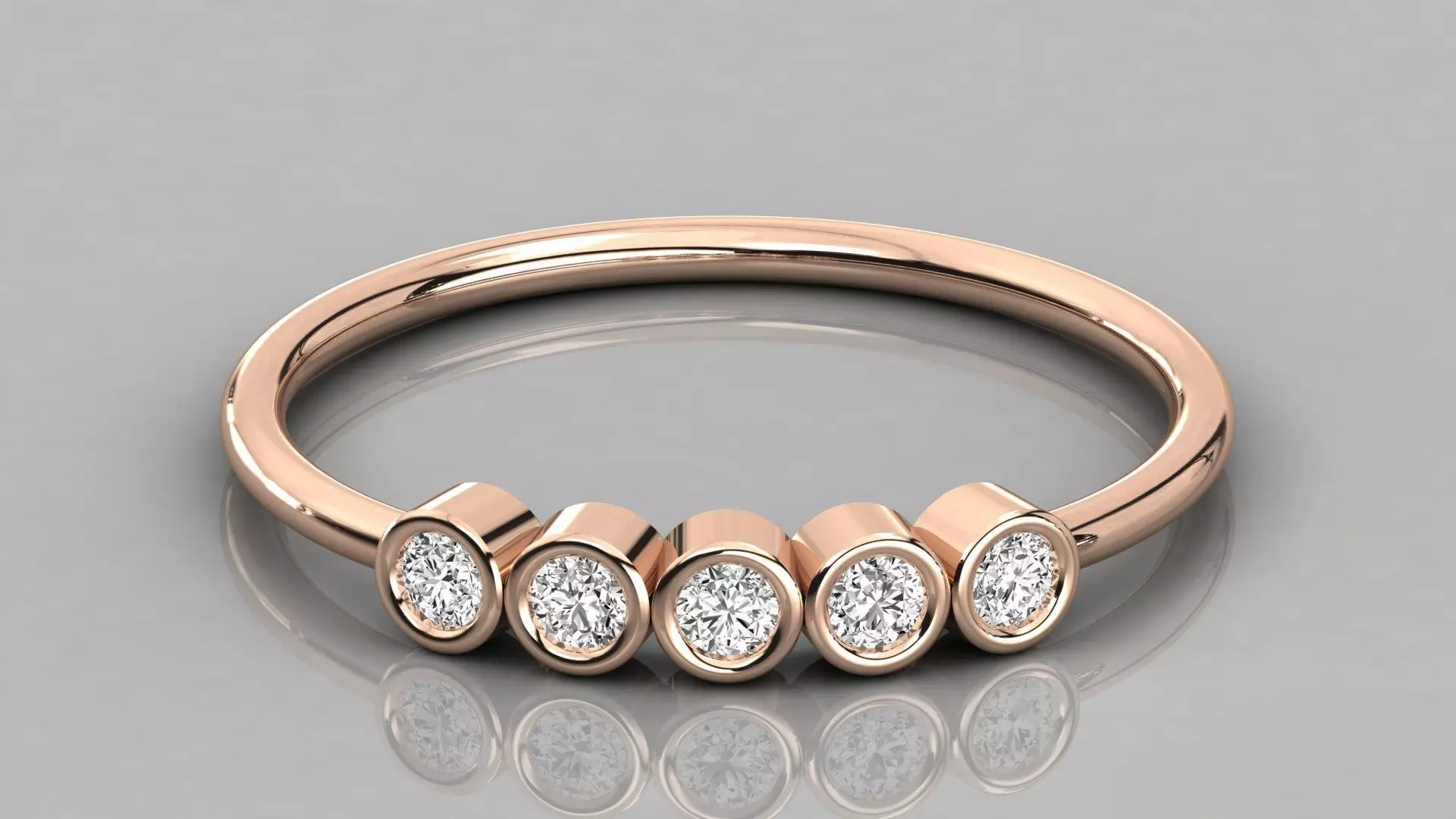 Women solitaire ring 3dm stl render detail 3D print model_0