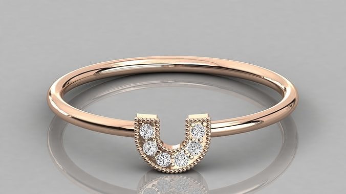 Women solitaire ring 3dm stl render detail  3D print model