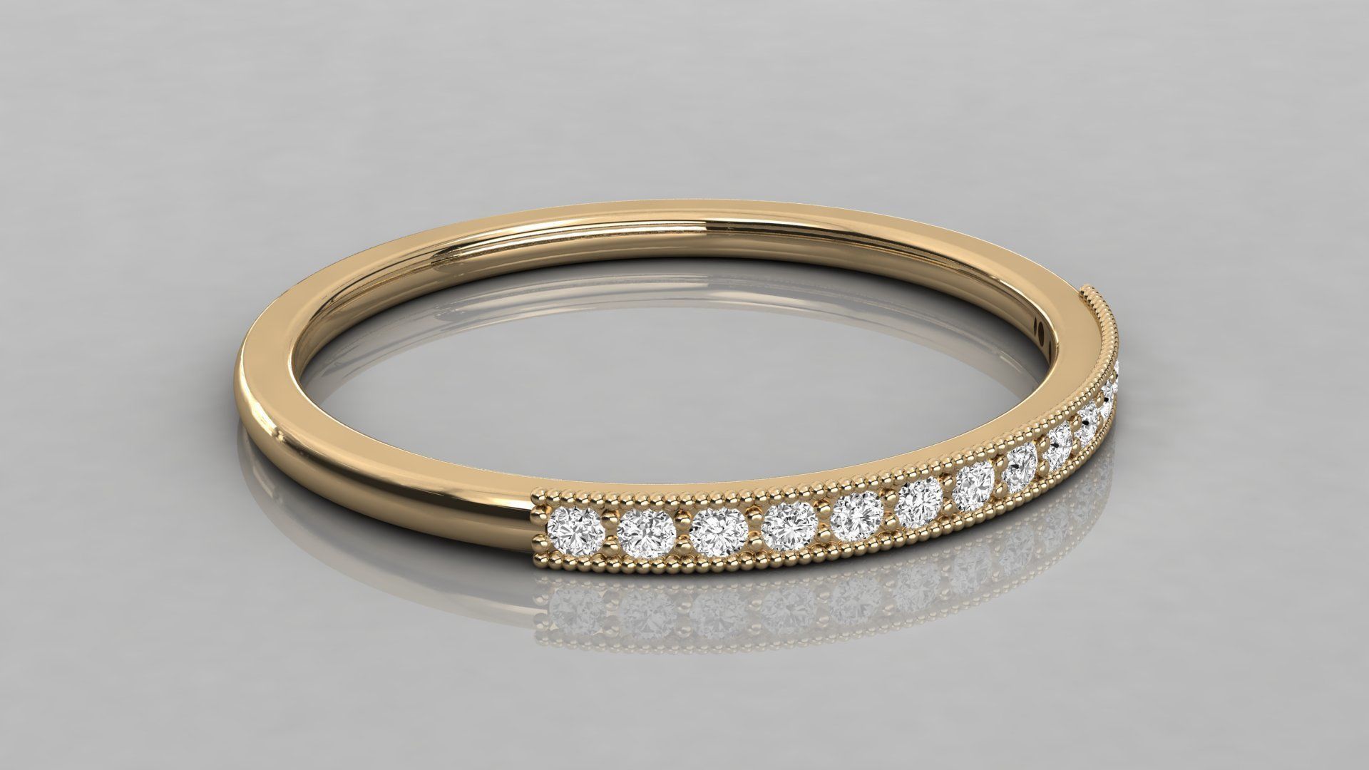 Women solitaire ring 3dm render detail  3D print model_5