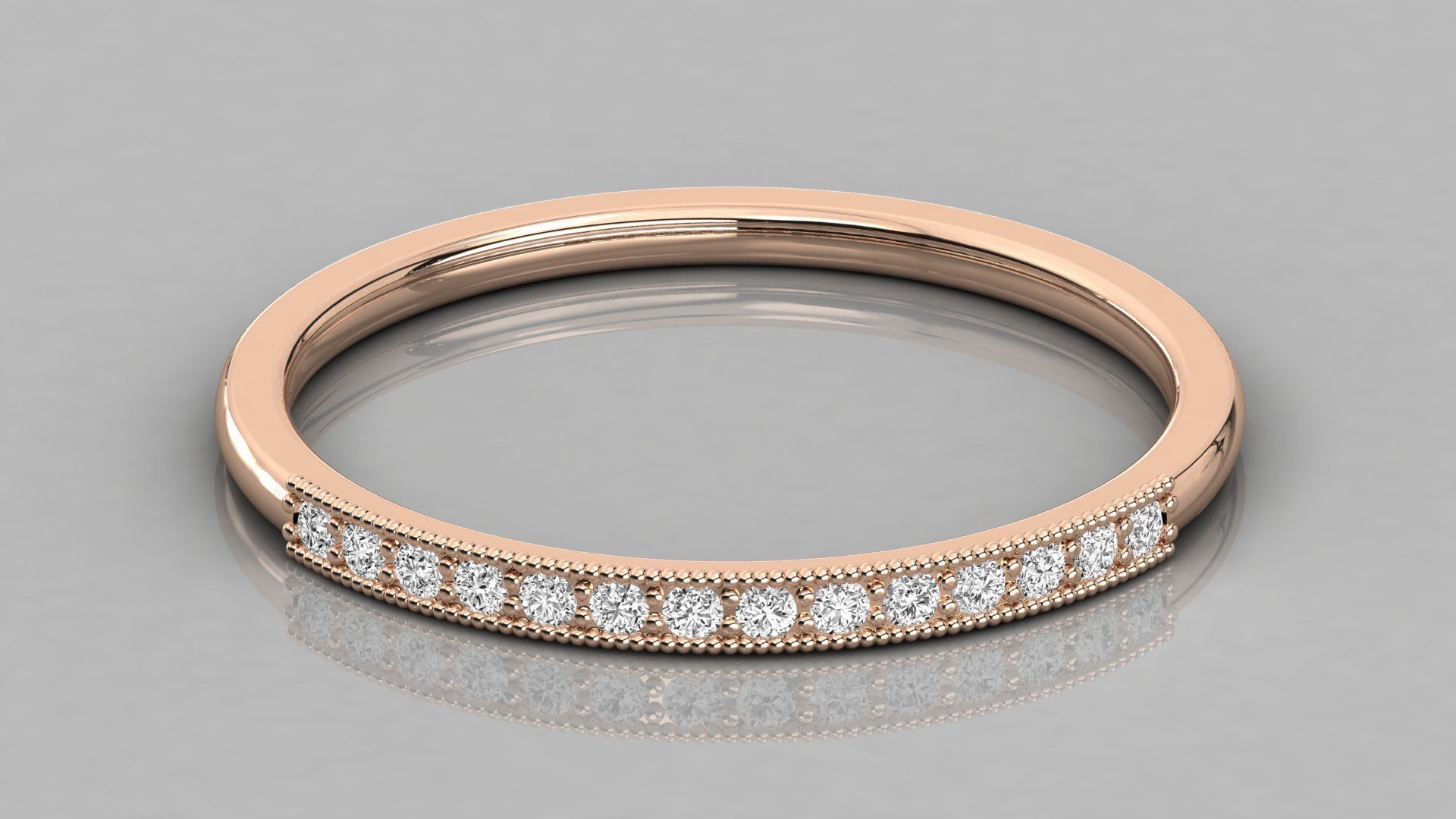 Women solitaire ring 3dm render detail  3D print model_6