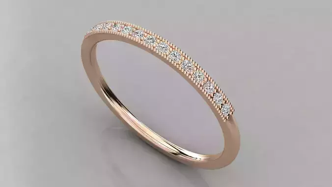 Women solitaire ring 3dm render detail 