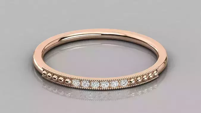 Women solitaire ring 3dm stl render detail 