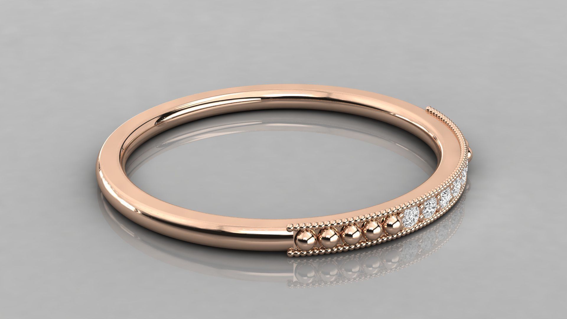 Women solitaire ring 3dm stl render detail 3D print model_4