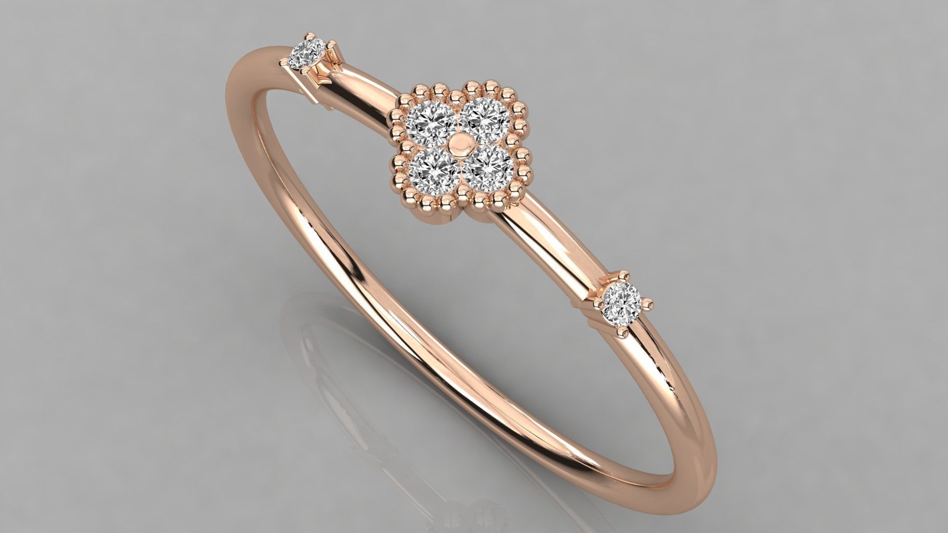 Women solitaire ring 3dm stl render detail  3D print model_1