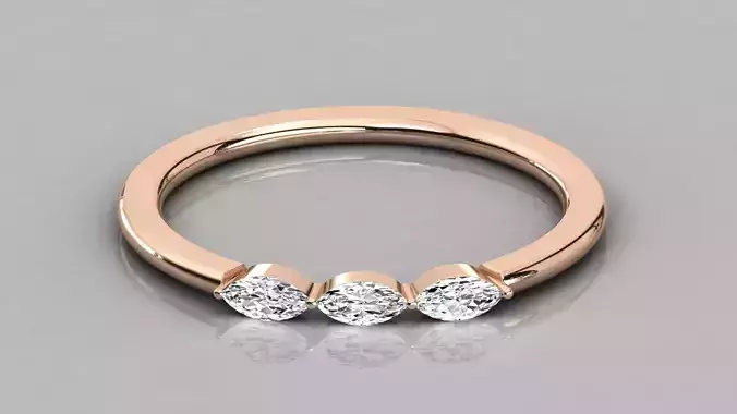 Women solitaire ring 3dm stl render detail 