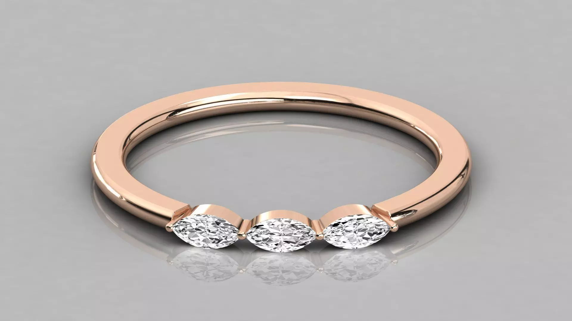 Women solitaire ring 3dm stl render detail  3D print model_0