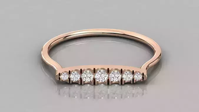 Women solitaire ring 3dm stl render detail 