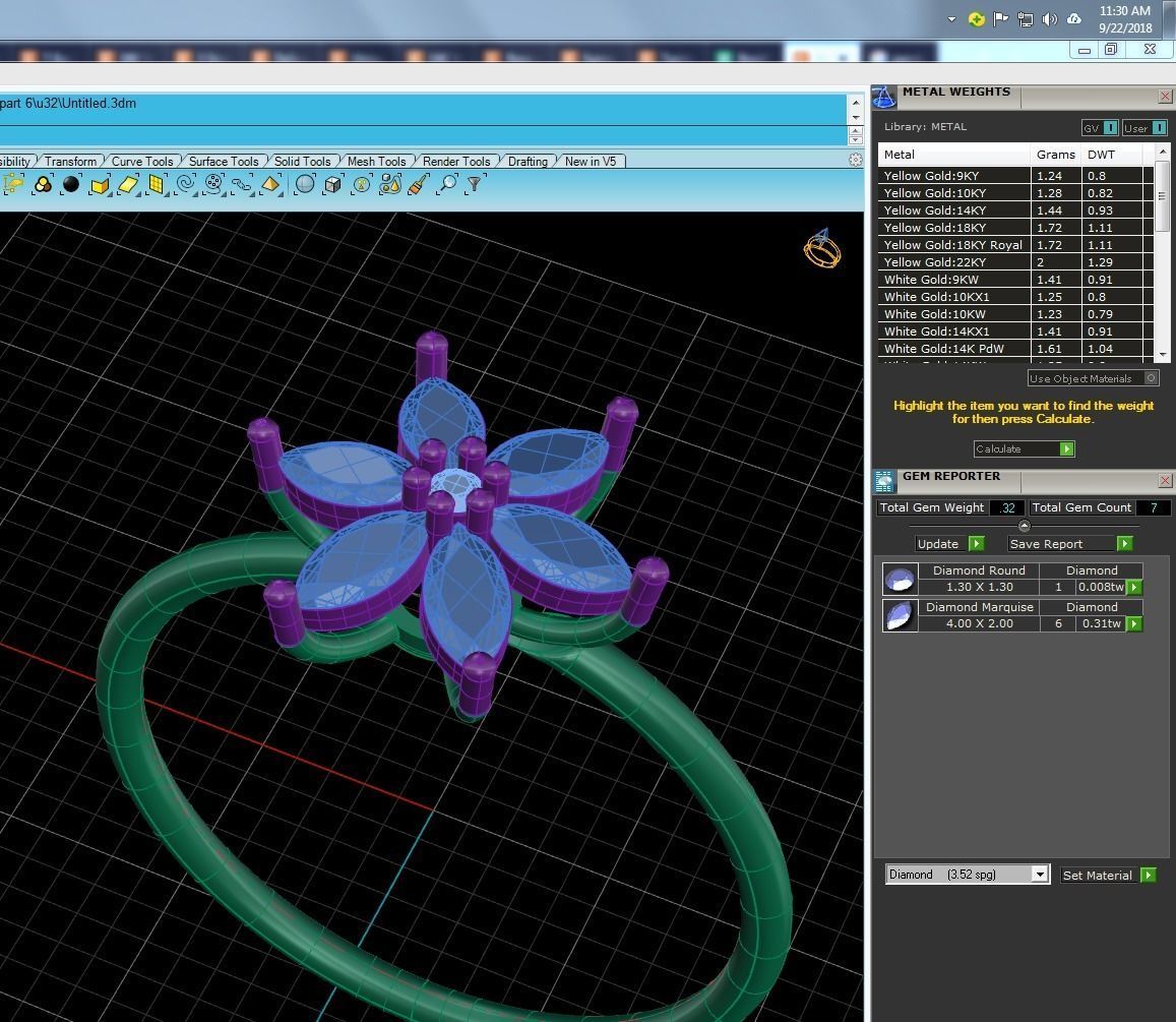 Women solitaire ring 3dm stl render detail  3D print model_9