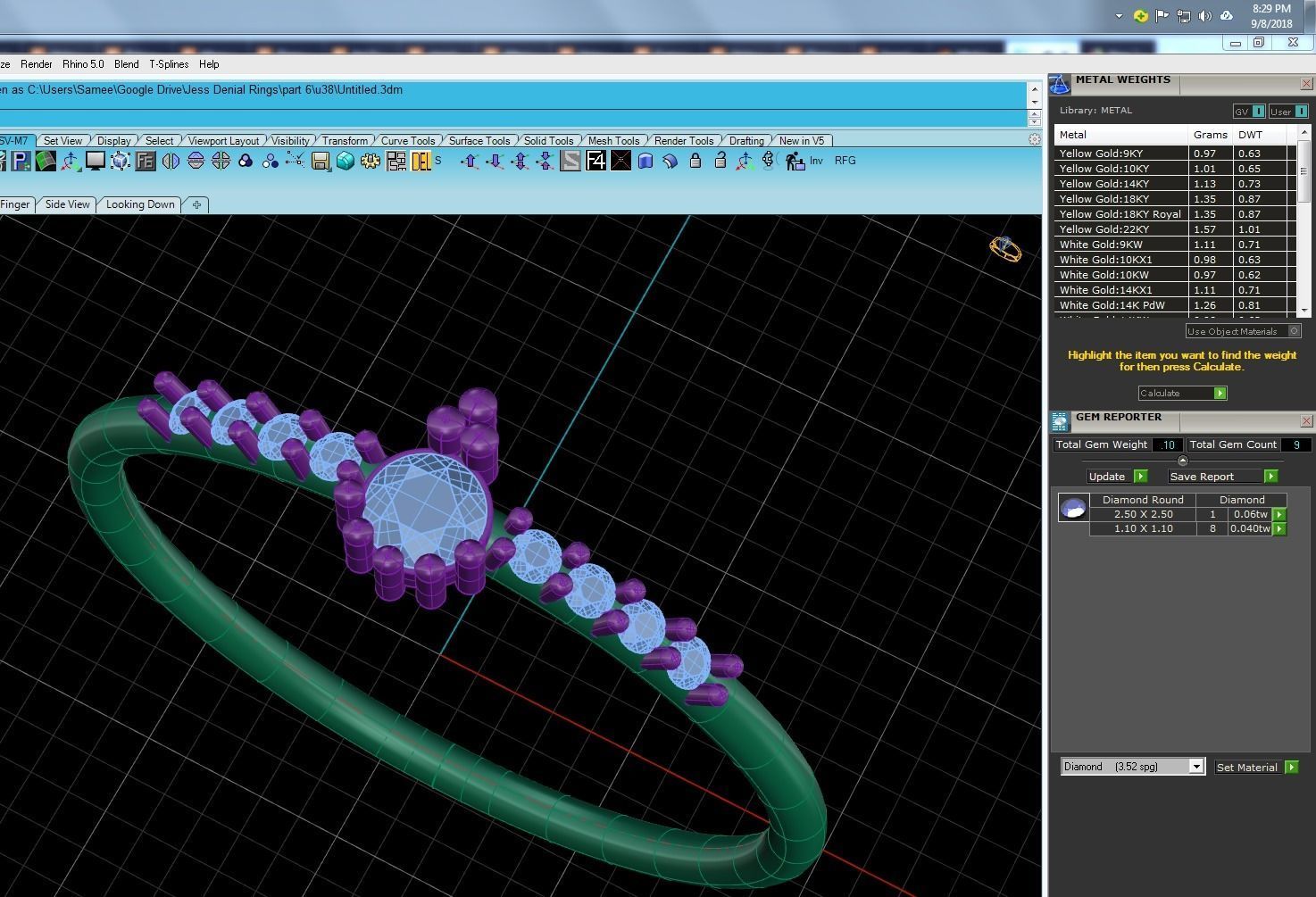 Women solitaire ring 3dm stl render detail 3D print model_9