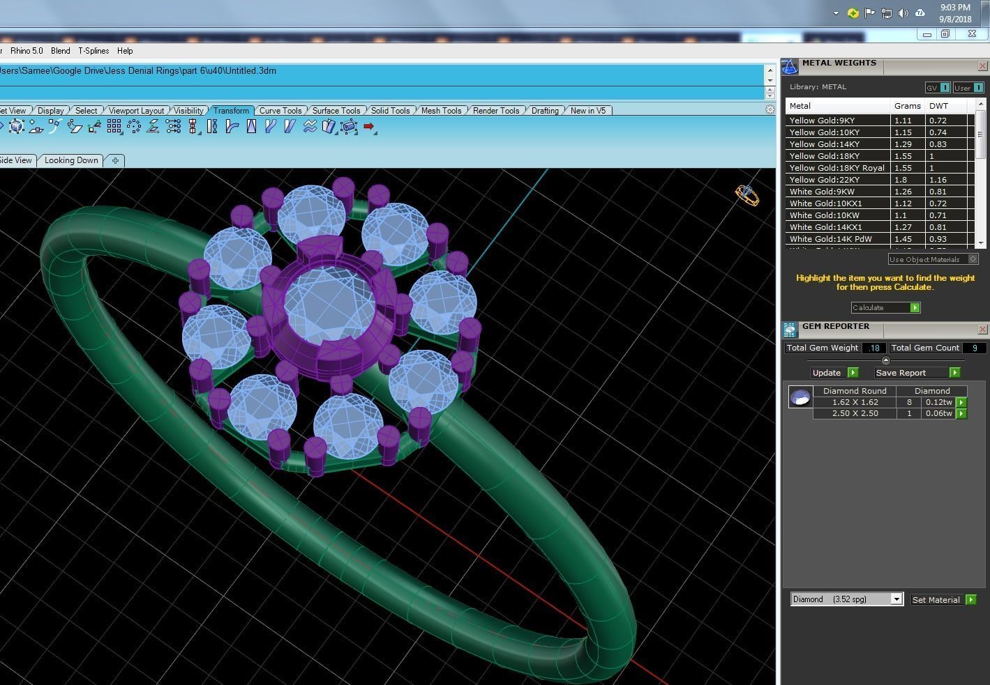 Women solitaire ring 3dm stl render detail  3D print model_9