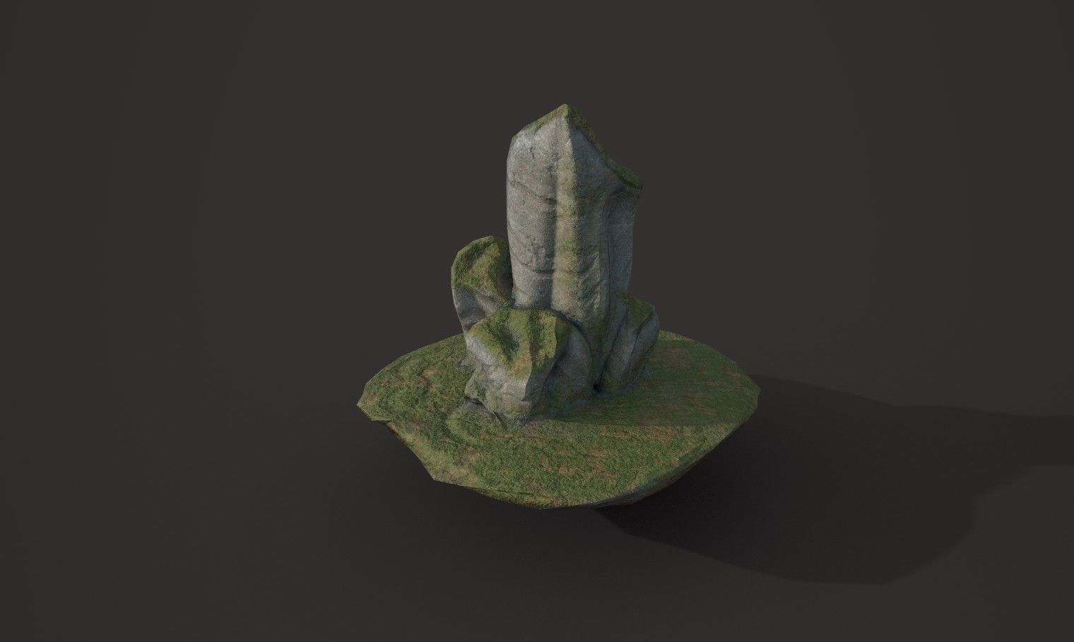 Rock 10 Low-poly 3D model_4