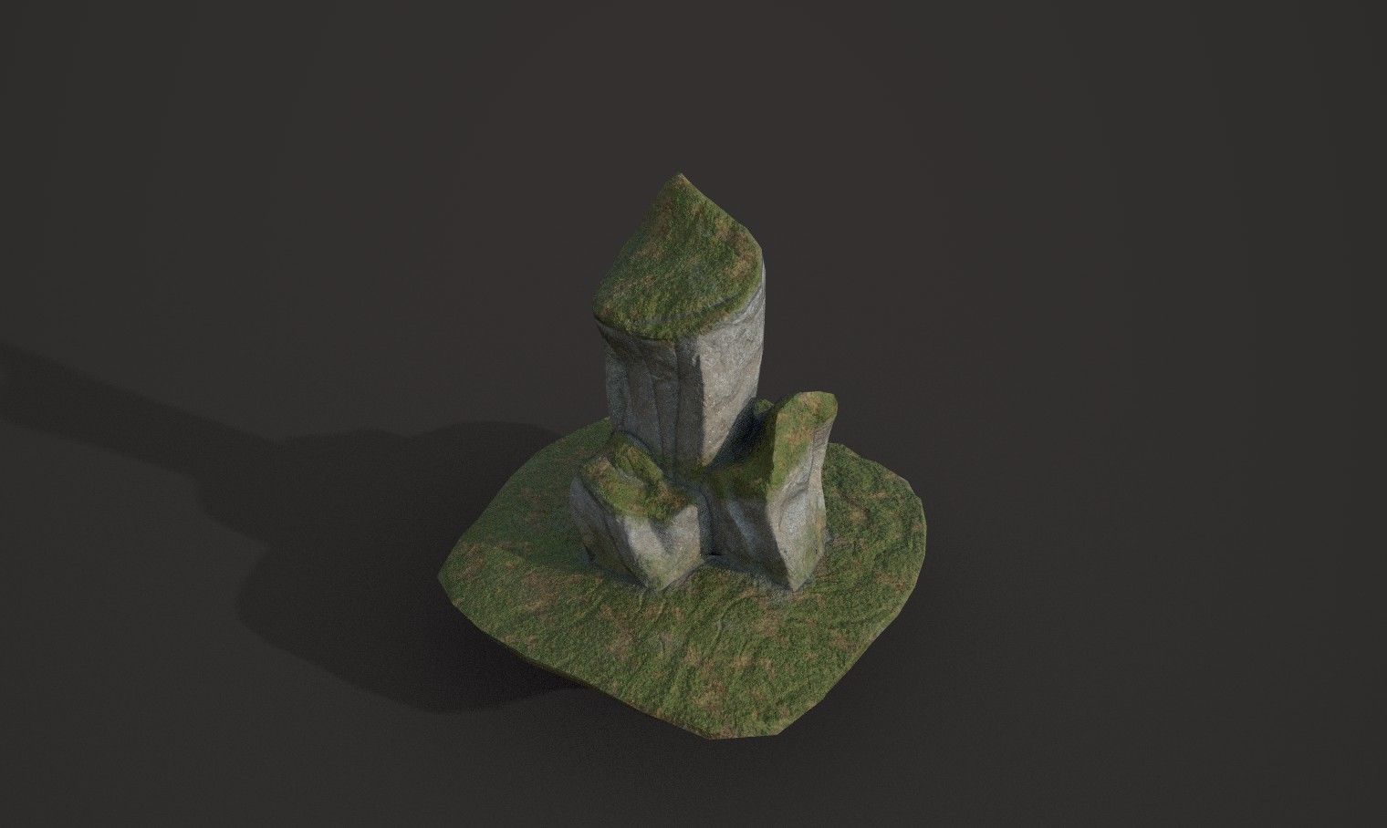 Rock 10 Low-poly 3D model_3