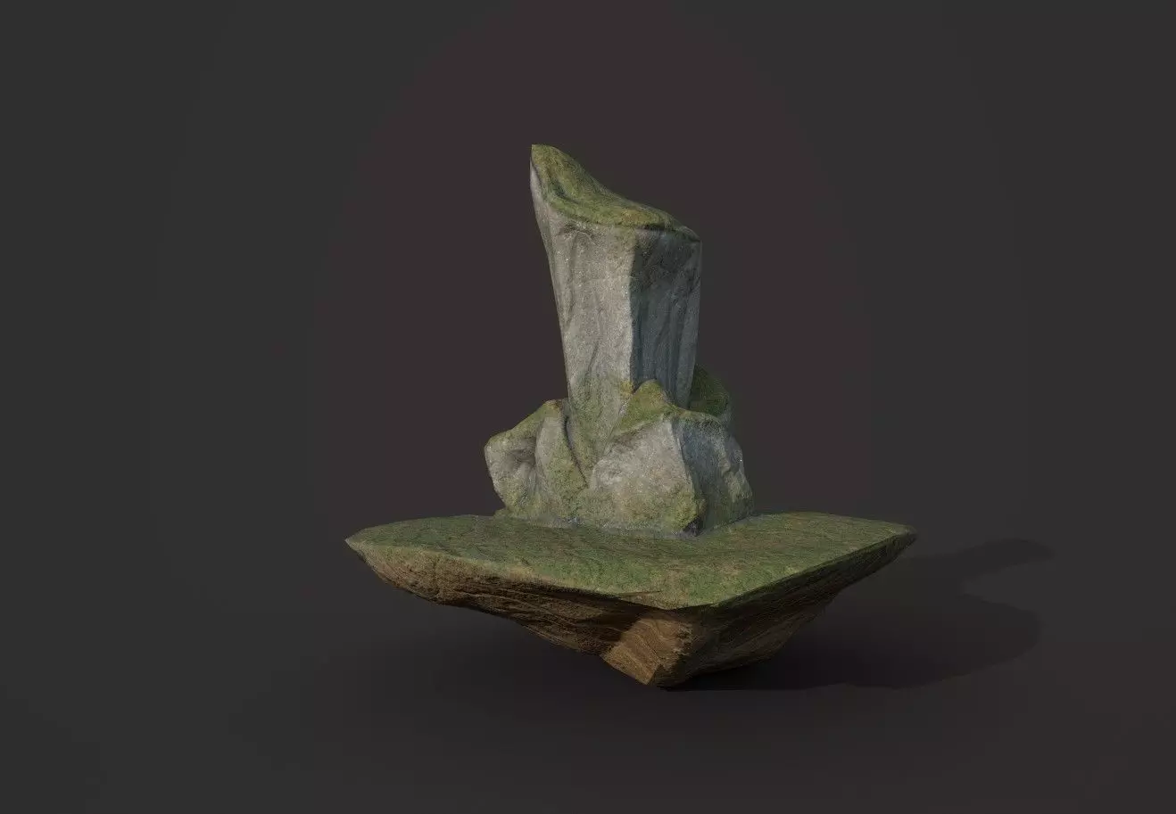 Rock 10 Low-poly 3D model_0