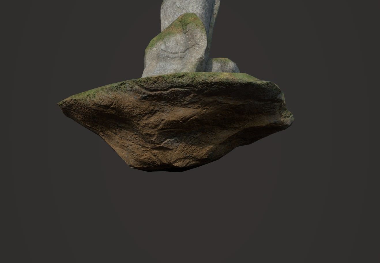 Rock 10 Low-poly 3D model_2