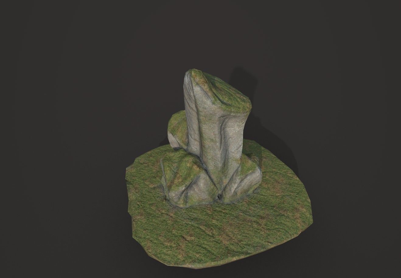 Rock 10 Low-poly 3D model_1