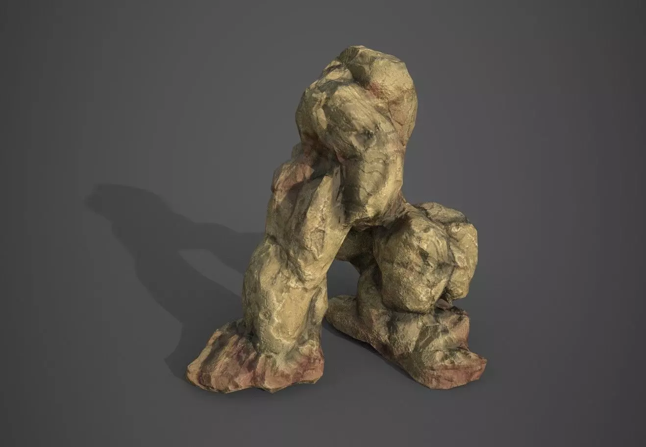Rock 06 Low-poly 3D model_0