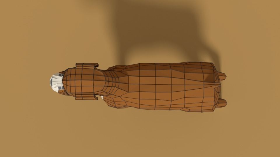 Low Poly Cartoon Boxer Dog Low-poly 3D model_15