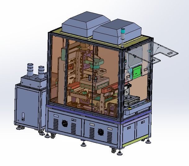 Combination of laminating machine 3D model_6