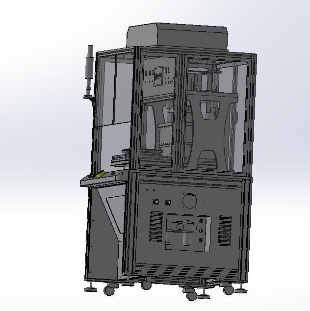 Combination of laminating machine 3D model_5