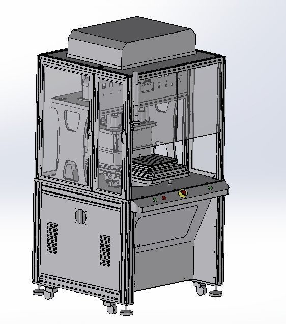 Combination of laminating machine 3D model_4