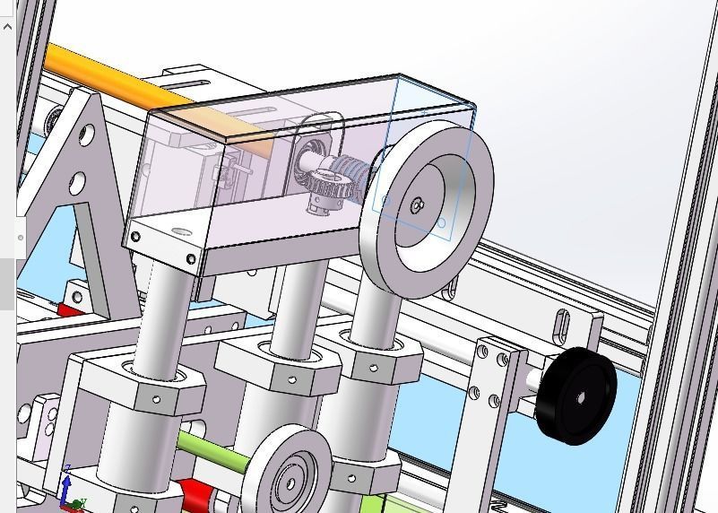Combination of laminating machine 3D model_13