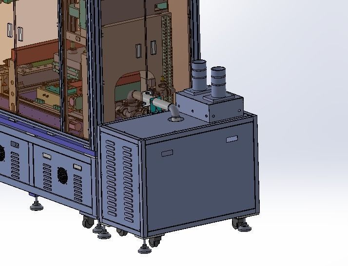 Combination of laminating machine 3D model_8