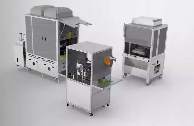Combination of laminating machine 3D model