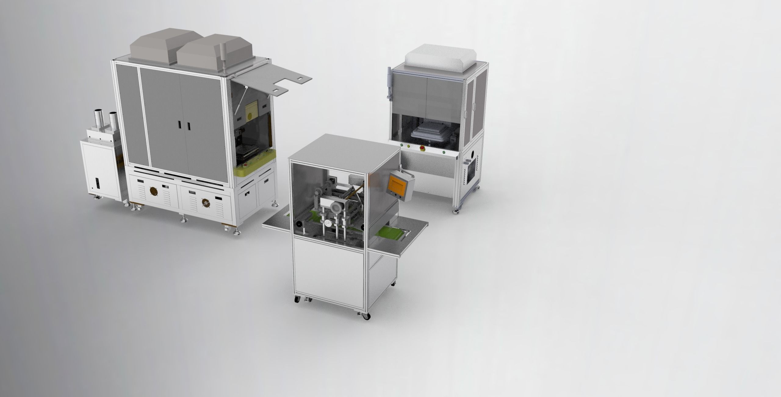 Combination of laminating machine 3D model_1