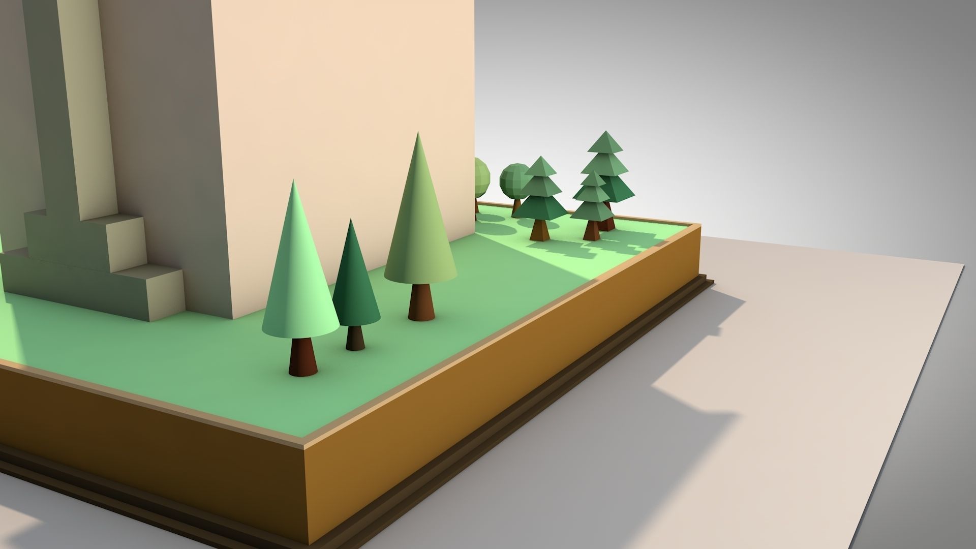 Low-poly House Low-poly 3D model_11