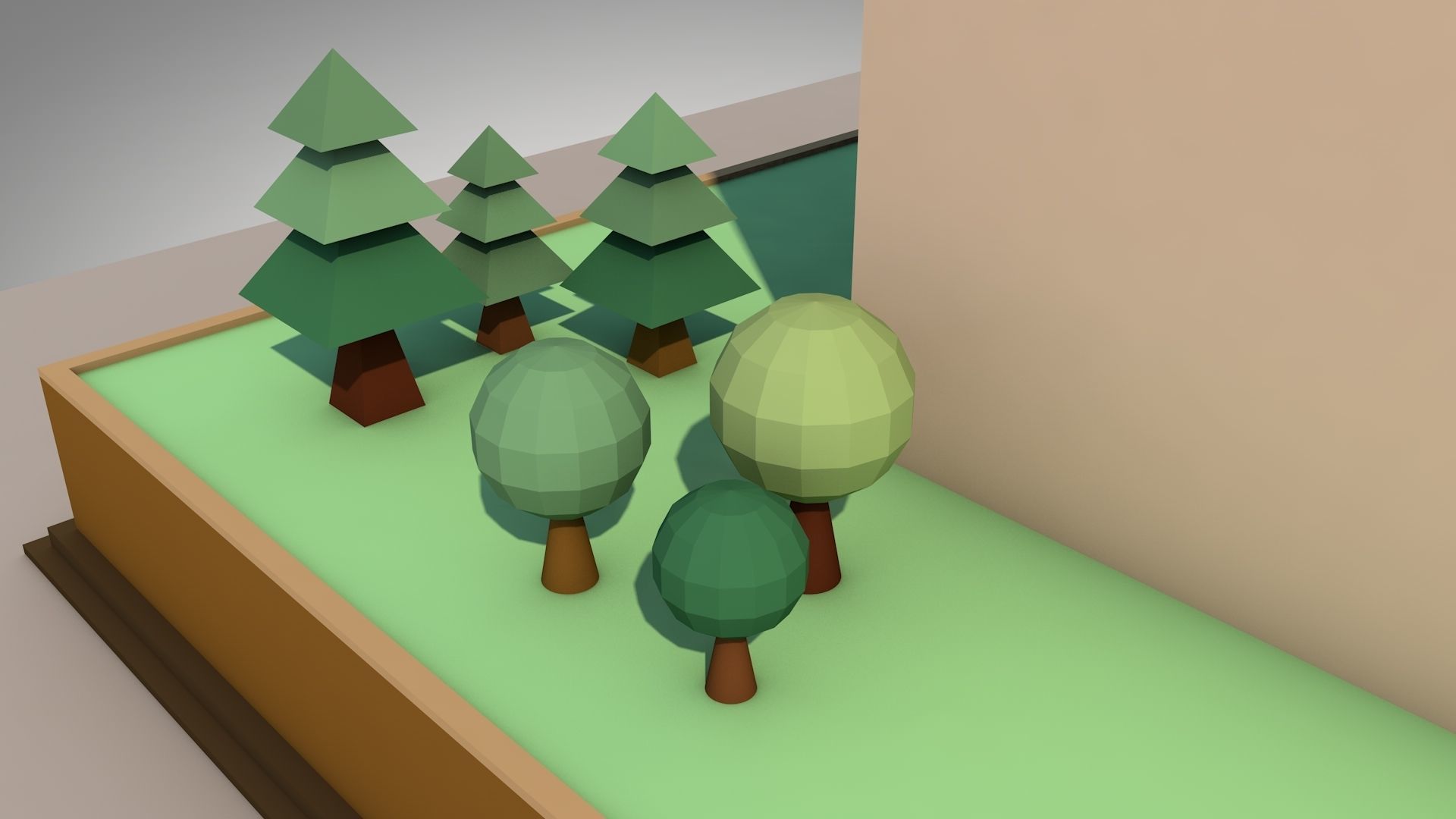 Low-poly House Low-poly 3D model_10