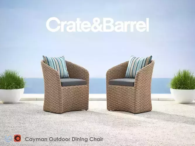 CAYMAN Outdoor Dining Chair 3D model