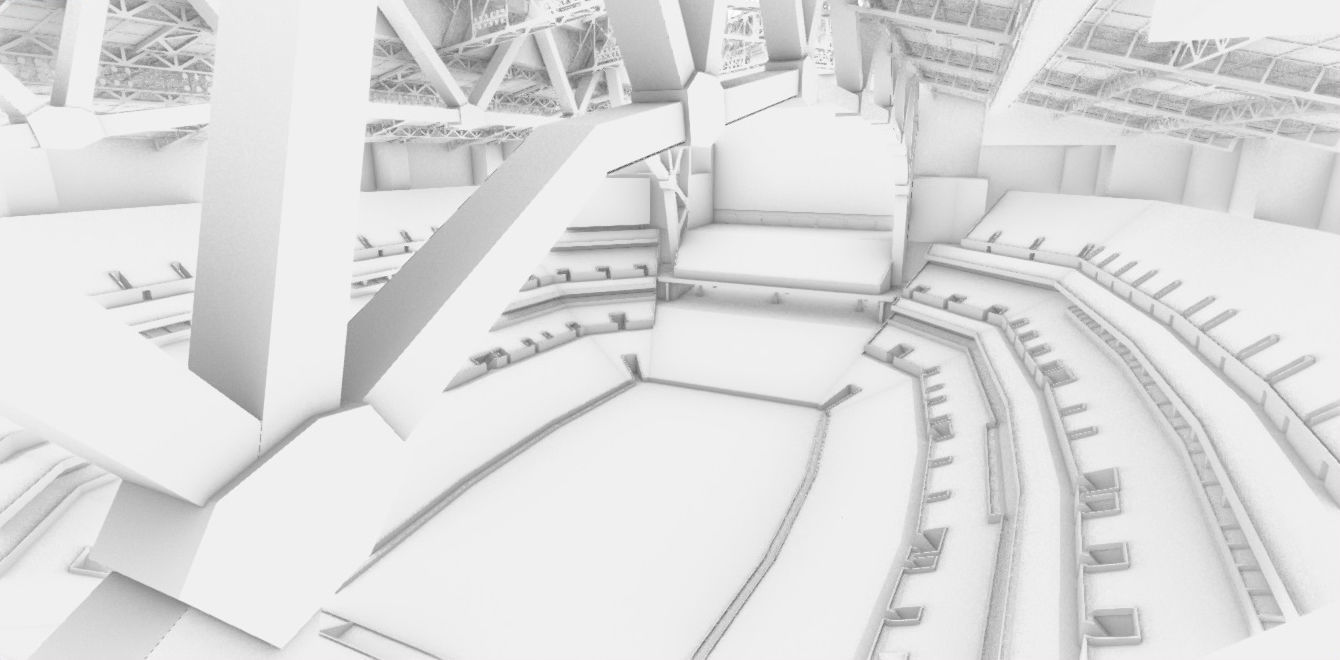 Lucas Oil Stadium  Low-poly 3D model_43