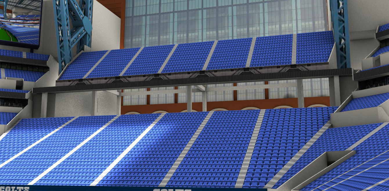 Lucas Oil Stadium  Low-poly 3D model_51
