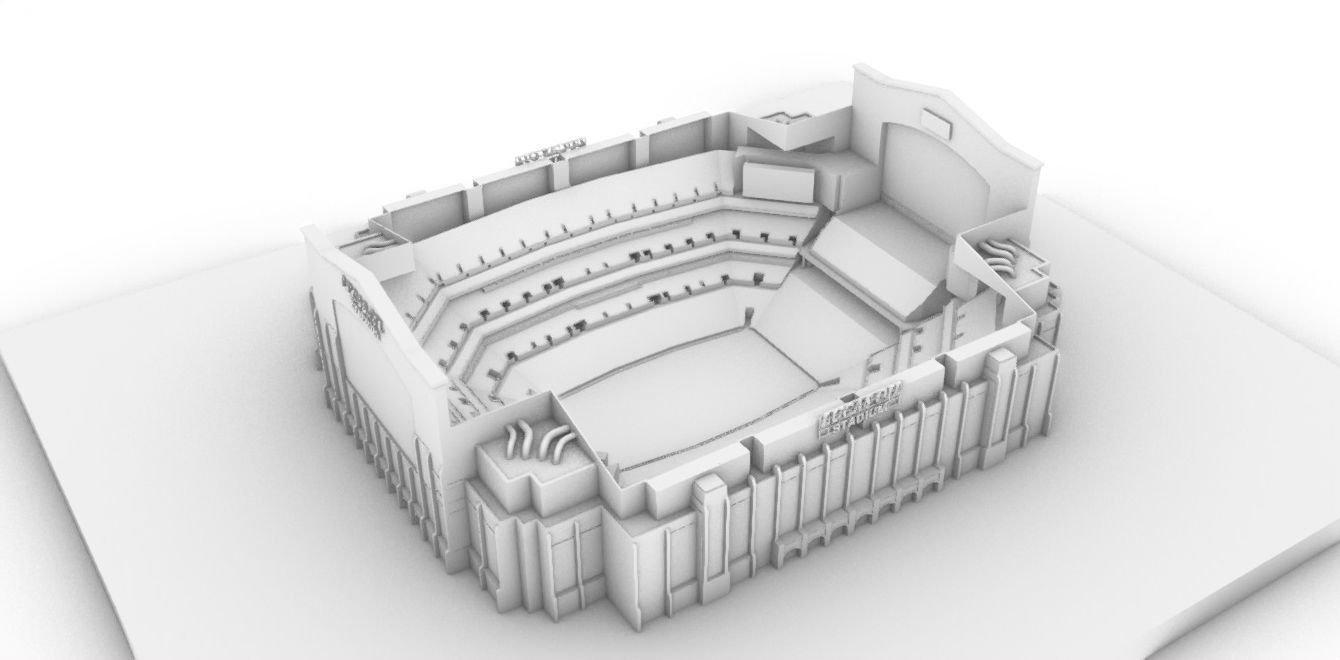 Lucas Oil Stadium  Low-poly 3D model_32