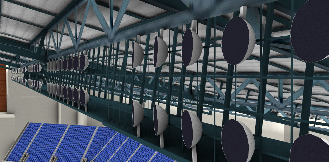 Lucas Oil Stadium  Low-poly 3D model_48