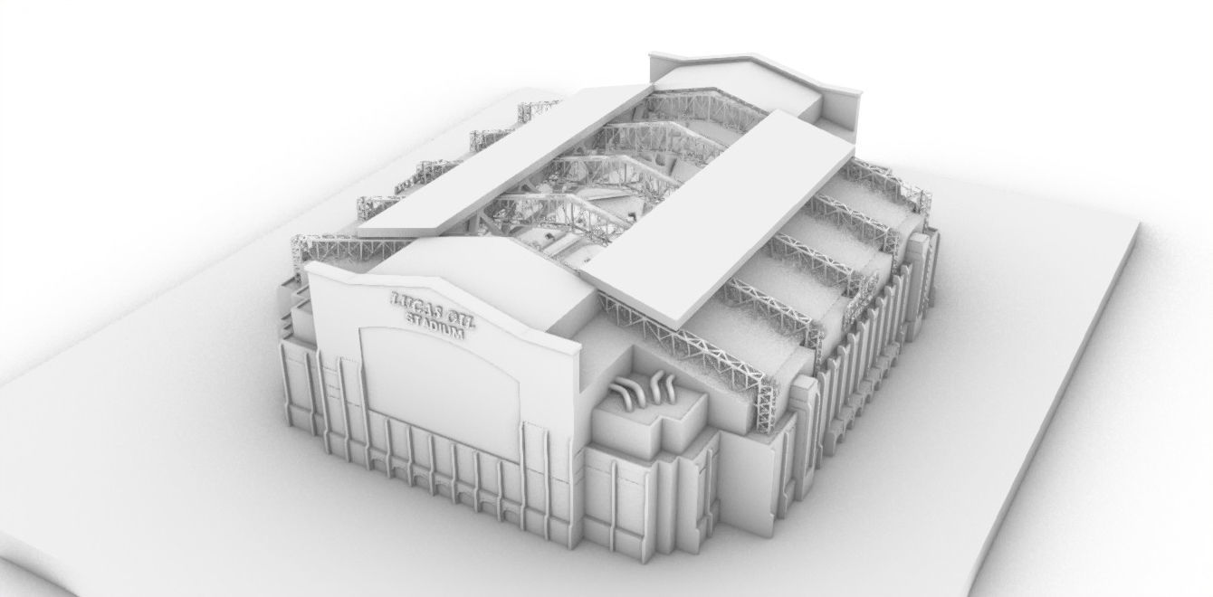 Lucas Oil Stadium  Low-poly 3D model_5