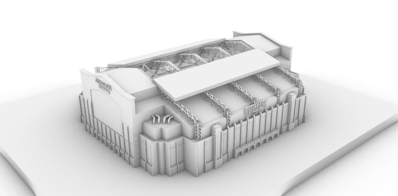 Lucas Oil Stadium  Low-poly 3D model_13