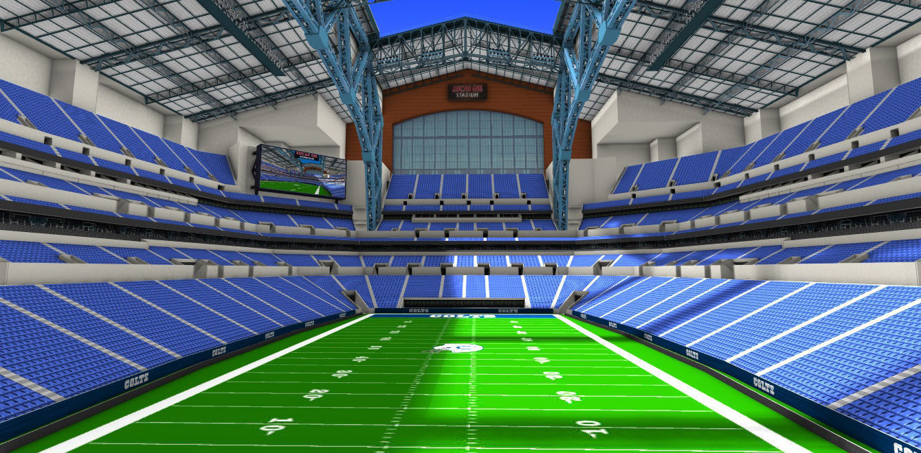 Lucas Oil Stadium  Low-poly 3D model_37