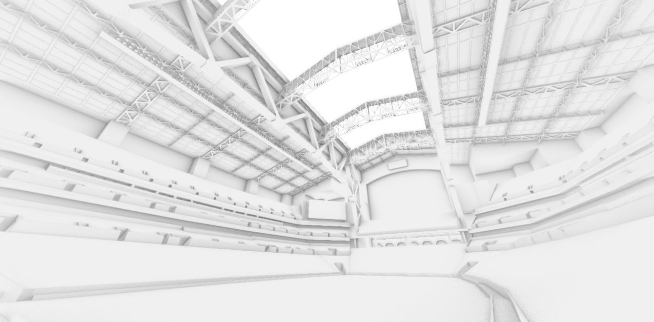 Lucas Oil Stadium  Low-poly 3D model_45