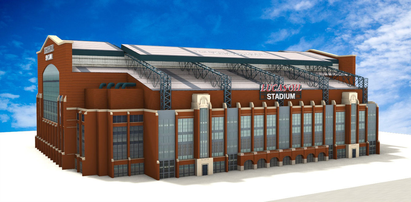 Lucas Oil Stadium  Low-poly 3D model_18