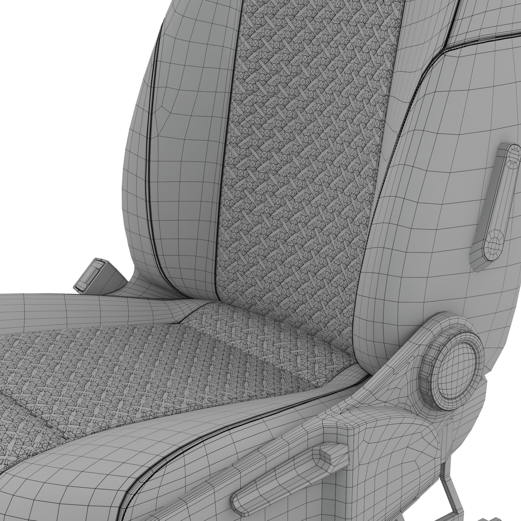 Car seat 3D model_8
