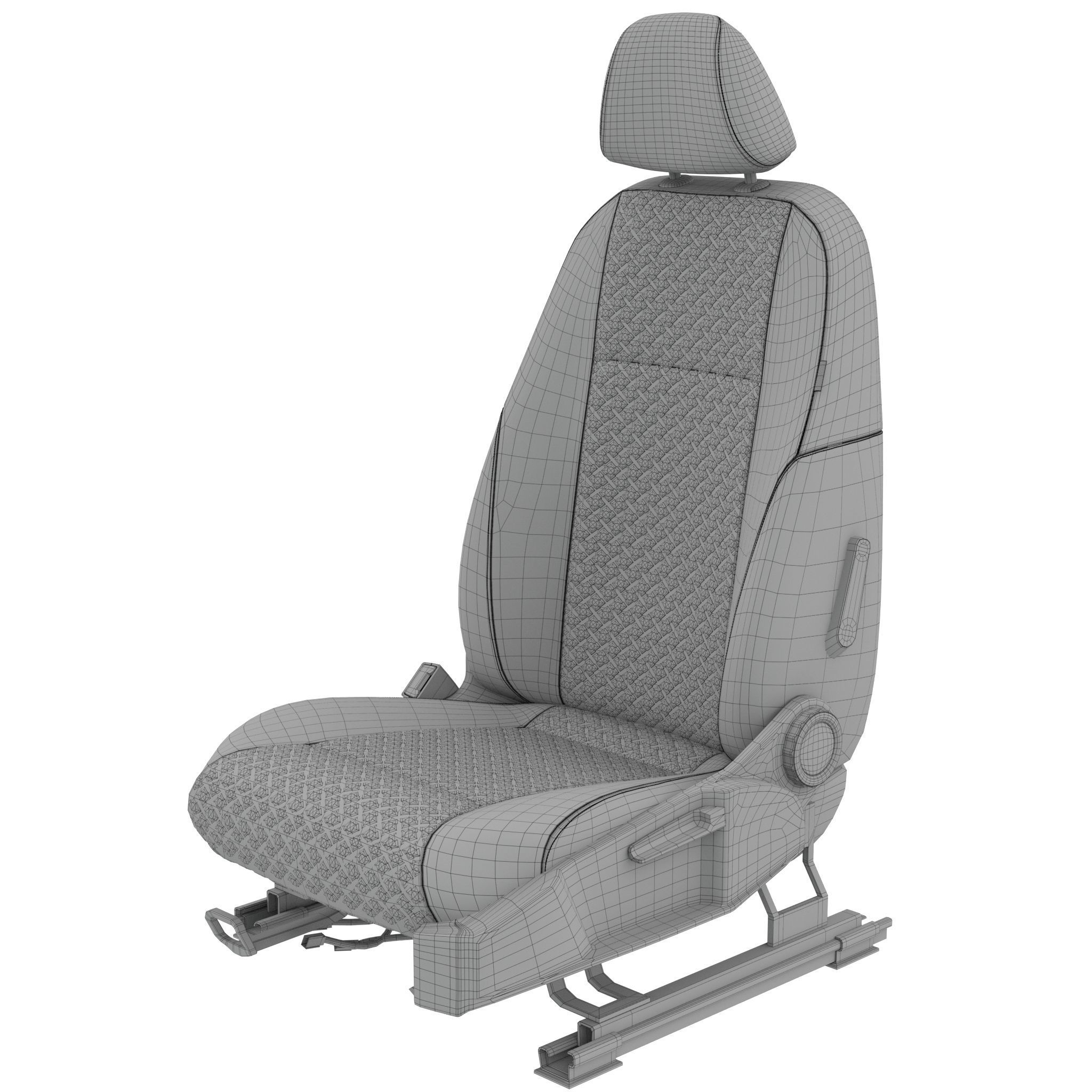 Car seat 3D model_7