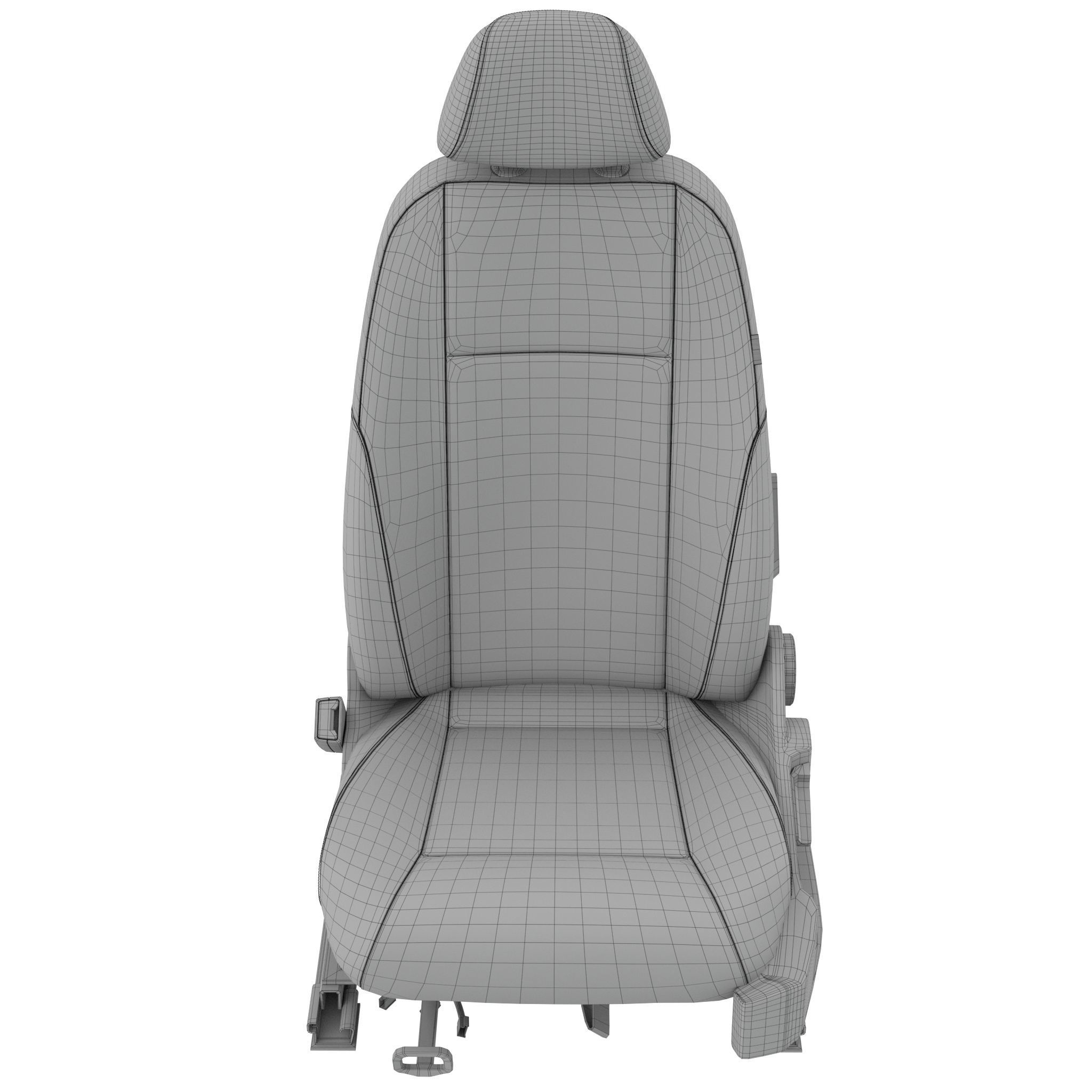Car seat 3D model_9