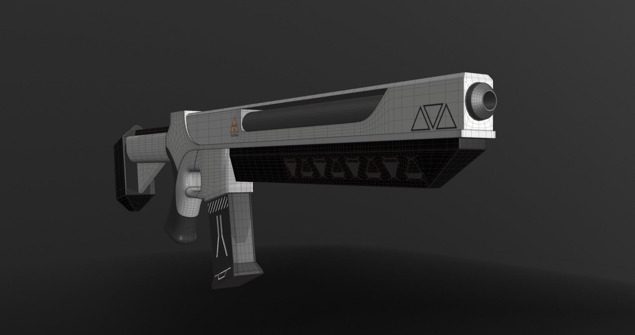 SCI-FI Rifle 3D model_10