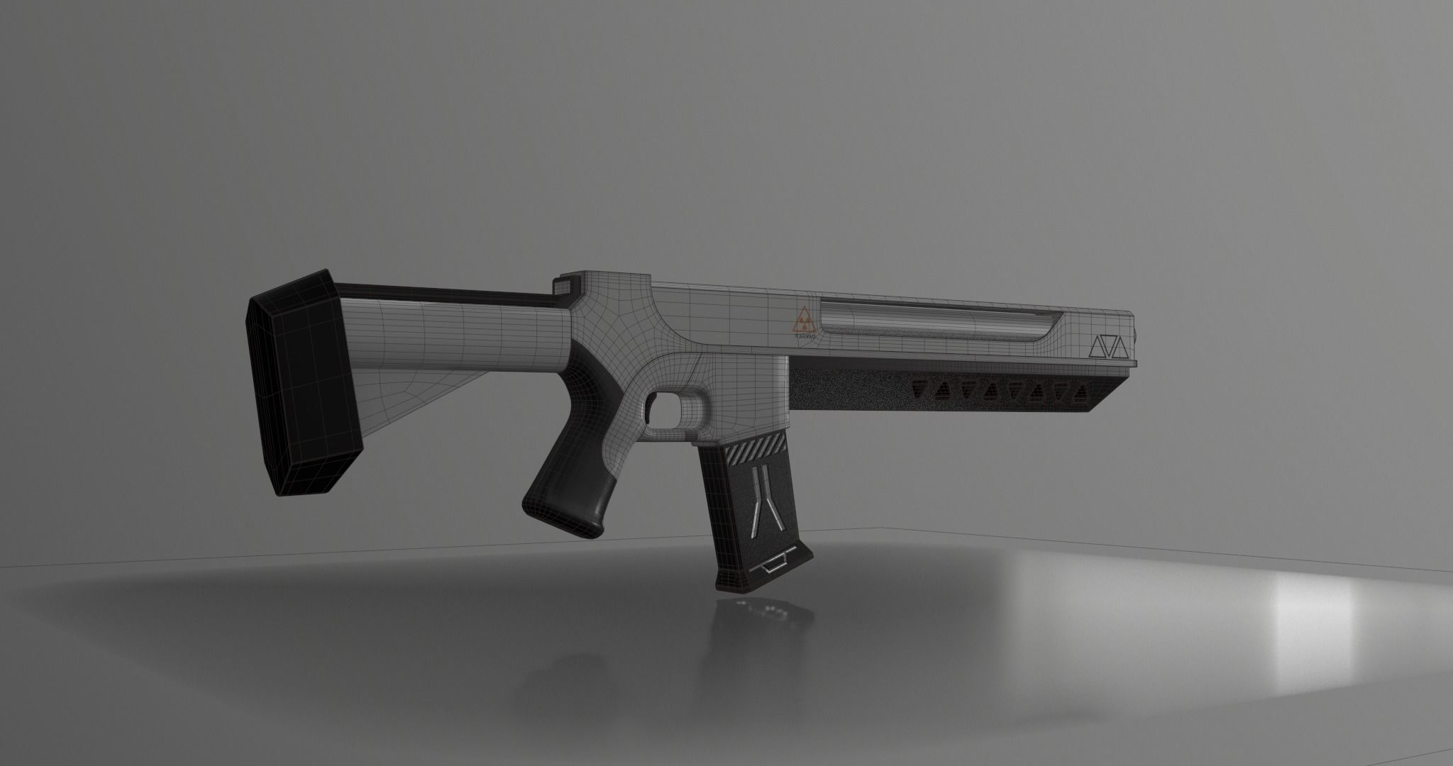 SCI-FI Rifle 3D model_12