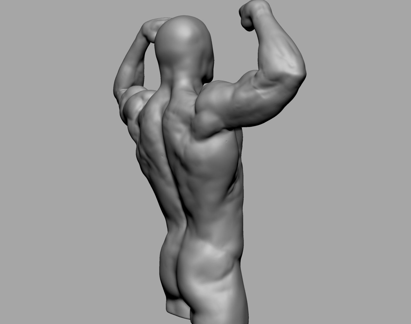 Male Torso v6 3D print model_3