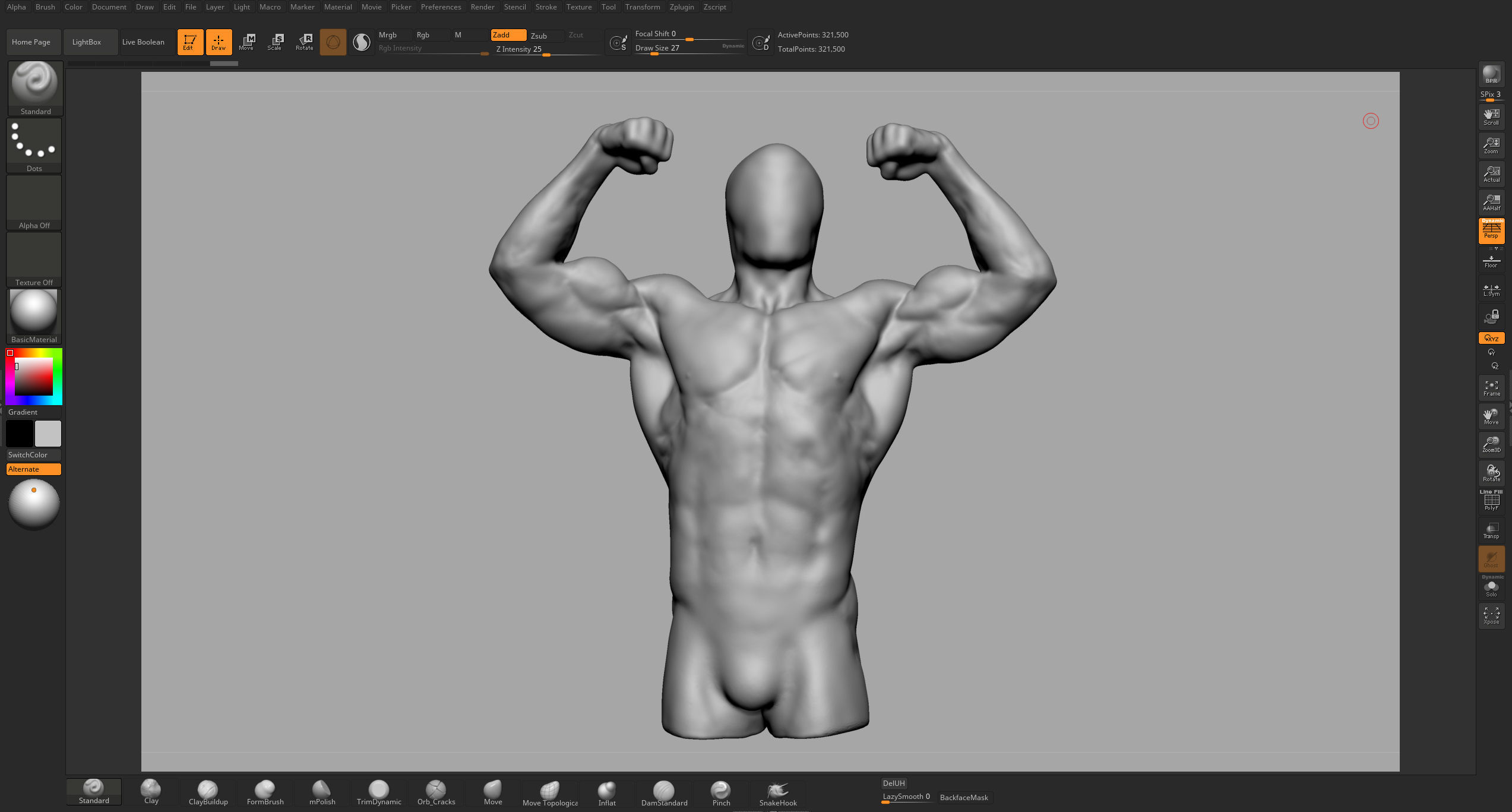 Male Torso v6 3D print model_7