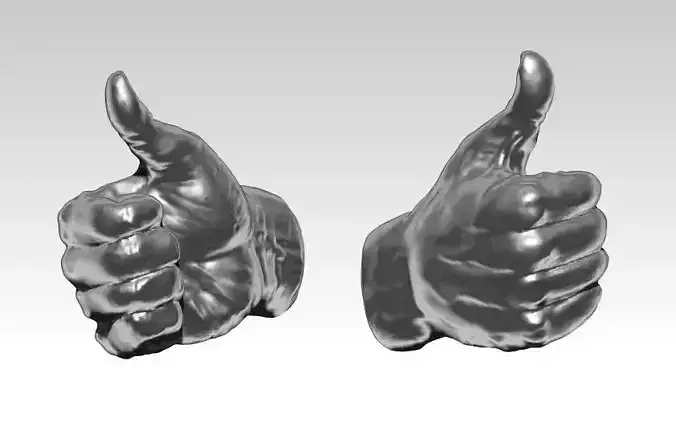 Nice Super Best Cool Hand gesture symbol 3D print model