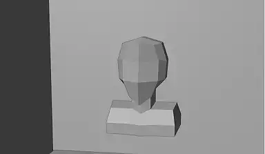 Model of Head Low Poly Free 3D model